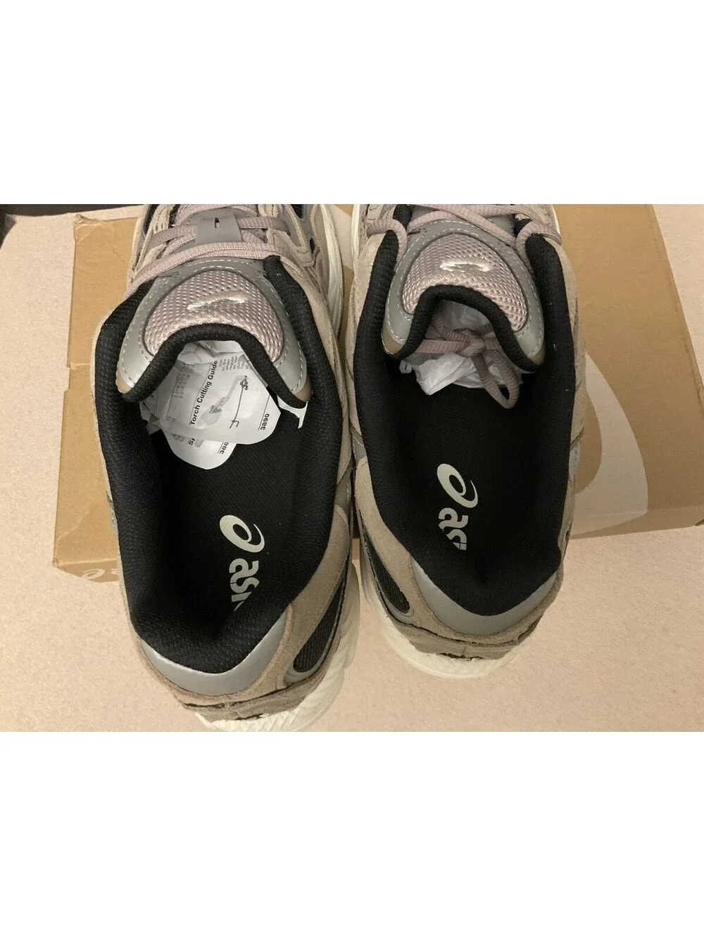 New! Mens Asics Gel NYC Black/Greige Athletic Shoes. Size 13. Awesome Shoes!